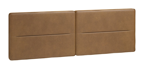 Zuo Modern Cove Wall Mounted Queen Headboard Faux Leather Padded Art Deco Bedroom Accent 110913