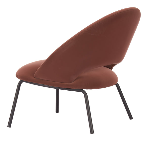Zurich Faux Leather Accent Chair Art Deco Style for Living Room or Lounge