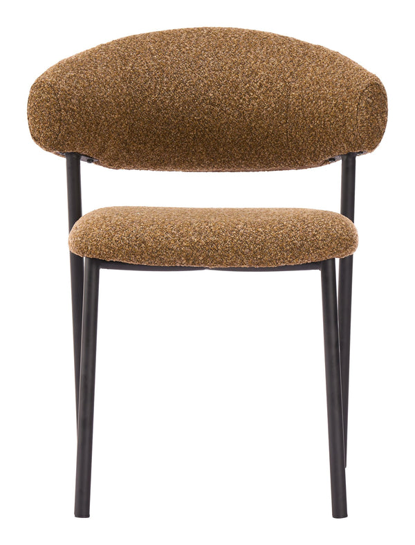 Seville Shearling Upholstered Dining Chairs Stackable Plywood Frame Art Deco Modern Seating Set