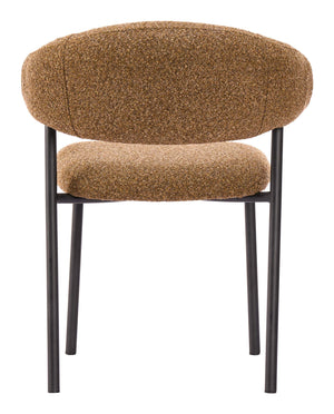Seville Shearling Upholstered Dining Chairs Stackable Plywood Frame Art Deco Modern Seating Set
