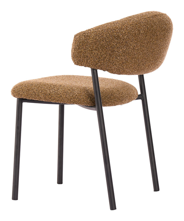 Seville Shearling Upholstered Dining Chairs Stackable Plywood Frame Art Deco Modern Seating Set