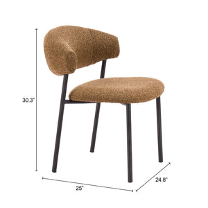 Seville Shearling Upholstered Dining Chairs Stackable Plywood Frame Art Deco Modern Seating Set