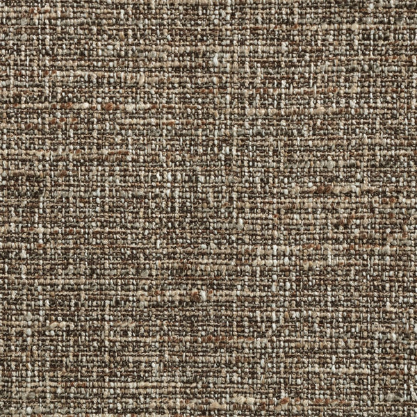 Meridian Furniture Sacha Linen Weave Upholstered Dining Chair with Fluted Natural Wood Frame 11091Brown-C