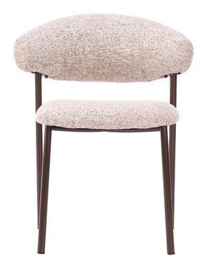 Seville Shearling Upholstered Dining Chairs Stackable Plywood Frame Art Deco Modern Seating Set