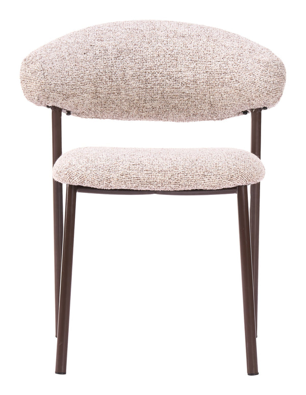 Seville Shearling Upholstered Dining Chairs Stackable Plywood Frame Art Deco Modern Seating Set