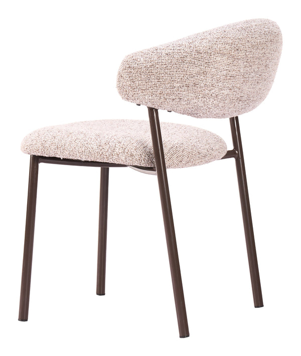 Seville Shearling Upholstered Dining Chairs Stackable Plywood Frame Art Deco Modern Seating Set