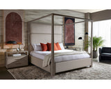 Danette Canopy Bed - King - Zenith Taupe Grey 110925 Sunpan