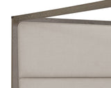 Danette Canopy Bed - King - Zenith Taupe Grey 110925 Sunpan