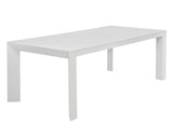 Merano Dining Table - White - 90" 110968 Sunpan