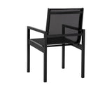 Merano Dining Armchair - Black 110974 Sunpan