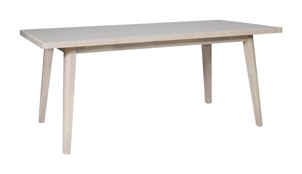 Zuo Modern Roms Rectangular Dining Table Whitewashed Mdf Rubberwood Seats 6 Modern Deco 110986