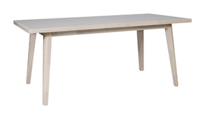 Zuo Modern Roms Rectangular Dining Table Whitewashed Mdf Rubberwood Seats 6 Modern Deco 110986
