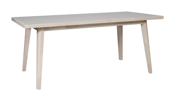 Zuo Modern Roms Rectangular Dining Table Whitewashed Mdf Rubberwood Seats 6 Modern Deco 110986