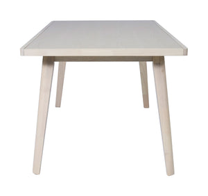 Roms Rectangular Dining Table Whitewashed Mdf Rubberwood Seats 6 Modern Deco