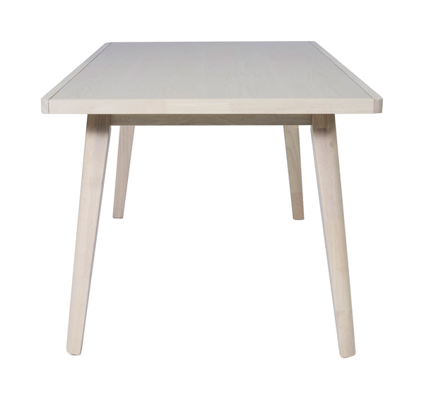 Roms Rectangular Dining Table Whitewashed Mdf Rubberwood Seats 6 Modern Deco