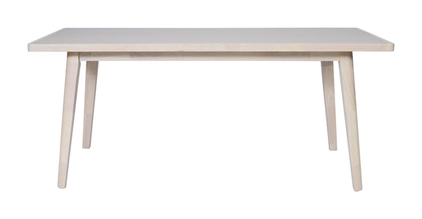 Roms Rectangular Dining Table Whitewashed Mdf Rubberwood Seats 6 Modern Deco