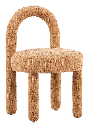 Zuo Modern Curco Chenille Upholstered Dining Chairs Set of 2 Deco Style Eucalyptus Wood Frame 110992