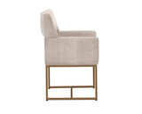 Greco Dining Armchair - Naya Check Cream 110994 Sunpan