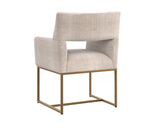 Greco Dining Armchair - Naya Check Cream 110994 Sunpan