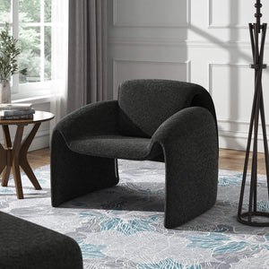 Gainsborough Sculpted Bentwood Accent Chair Upholstered Modern Living Room Lounge Seat