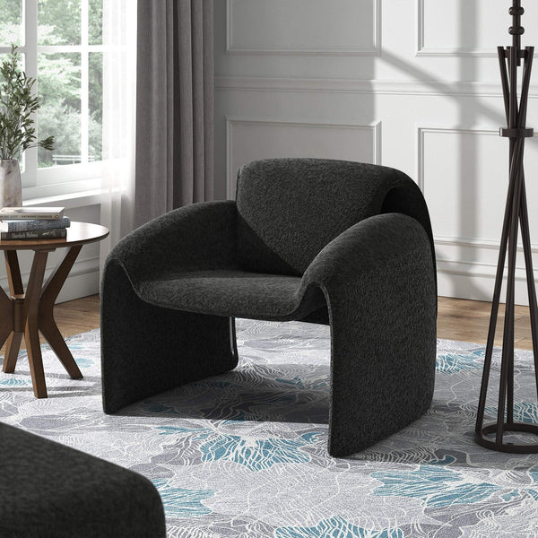 Gainsborough Sculpted Bentwood Accent Chair Upholstered Modern Living Room Lounge Seat