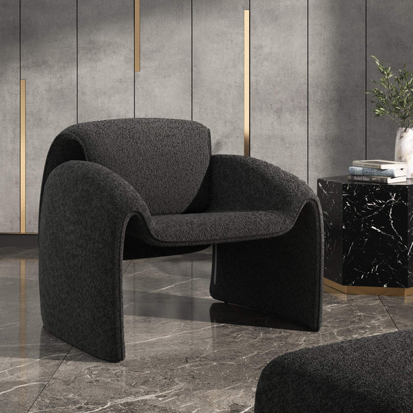 Gainsborough Sculpted Bentwood Accent Chair Upholstered Modern Living Room Lounge Seat