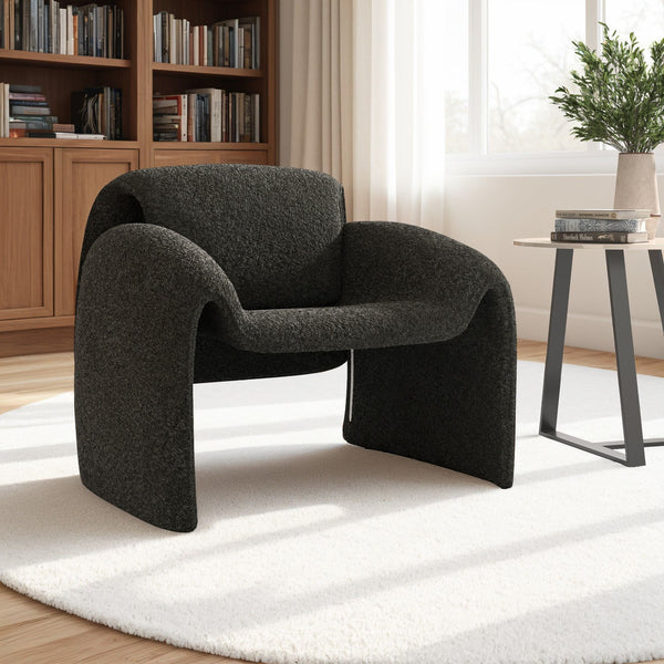Gainsborough Sculpted Bentwood Accent Chair Upholstered Modern Living Room Lounge Seat