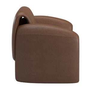 Gainsborough Sculpted Bentwood Accent Chair Upholstered Modern Living Room Lounge Seat