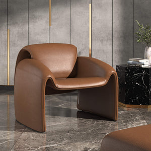 Gainsborough Sculpted Bentwood Accent Chair Upholstered Modern Living Room Lounge Seat