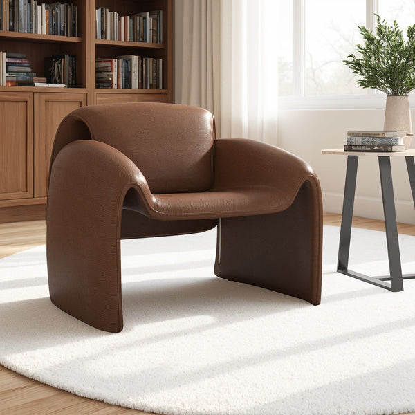 Gainsborough Sculpted Bentwood Accent Chair Upholstered Modern Living Room Lounge Seat