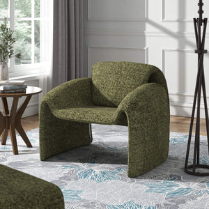 Gainsborough Sculpted Bentwood Accent Chair Upholstered Modern Living Room Lounge Seat