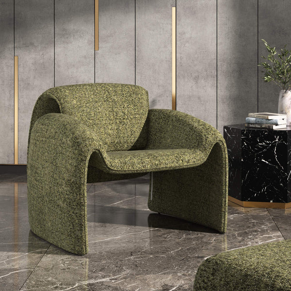 Gainsborough Sculpted Bentwood Accent Chair Upholstered Modern Living Room Lounge Seat