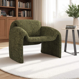 Gainsborough Sculpted Bentwood Accent Chair Upholstered Modern Living Room Lounge Seat