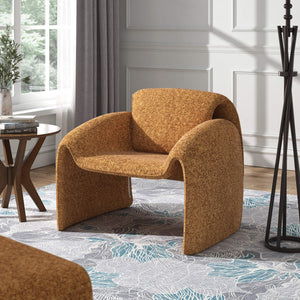 Gainsborough Sculpted Bentwood Accent Chair Upholstered Modern Living Room Lounge Seat