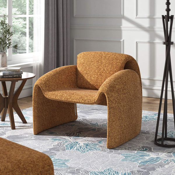 Gainsborough Sculpted Bentwood Accent Chair Upholstered Modern Living Room Lounge Seat