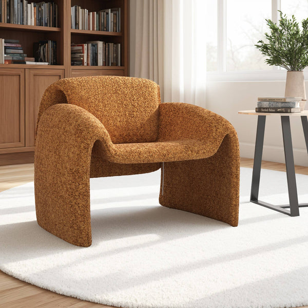 Gainsborough Sculpted Bentwood Accent Chair Upholstered Modern Living Room Lounge Seat