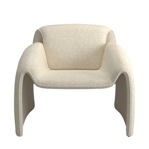 Gainsborough Sculpted Bentwood Accent Chair Upholstered Modern Living Room Lounge Seat