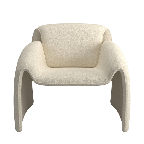 Gainsborough Sculpted Bentwood Accent Chair Upholstered Modern Living Room Lounge Seat