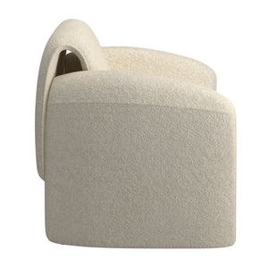 Gainsborough Sculpted Bentwood Accent Chair Upholstered Modern Living Room Lounge Seat