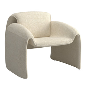 Gainsborough Sculpted Bentwood Accent Chair Upholstered Modern Living Room Lounge Seat
