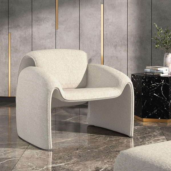 Gainsborough Sculpted Bentwood Accent Chair Upholstered Modern Living Room Lounge Seat