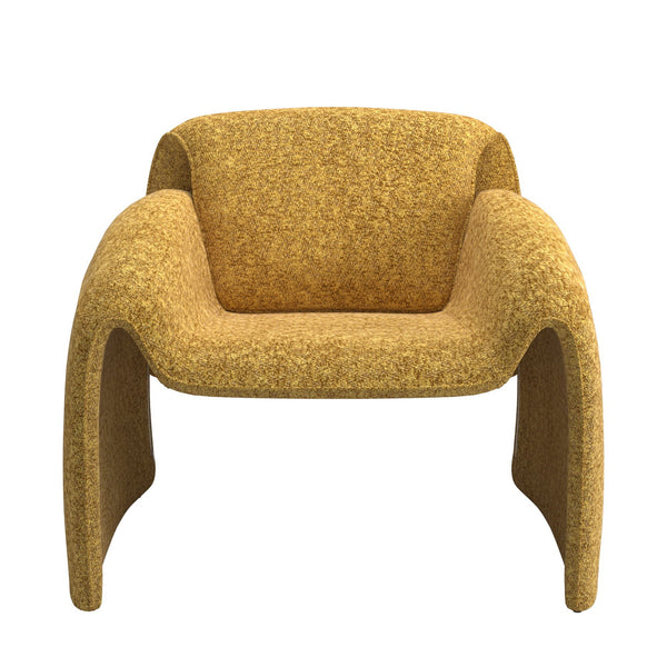 Gainsborough Sculpted Bentwood Accent Chair Upholstered Modern Living Room Lounge Seat