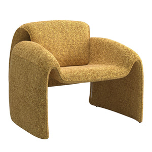Gainsborough Sculpted Bentwood Accent Chair Upholstered Modern Living Room Lounge Seat