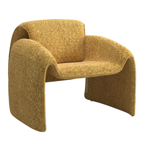 Gainsborough Sculpted Bentwood Accent Chair Upholstered Modern Living Room Lounge Seat