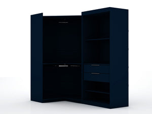 Manhattan Comfort Mulberry Contemporary - Modern Wardrobe/ Armoire/ Closet Tatiana Midnight Blue 110GMC4