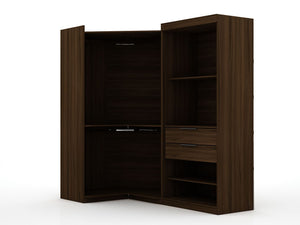 Manhattan Comfort Mulberry Contemporary - Modern Wardrobe/ Armoire/ Closet Brown 110GMC5