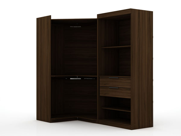 Manhattan Comfort Mulberry Contemporary - Modern Wardrobe/ Armoire/ Closet Brown 110GMC5