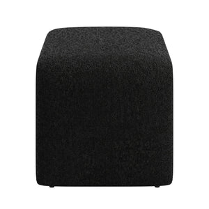 Gainsborough Sculptural Boucle Ottoman Curved Accent Seat for Modern Living Rooms