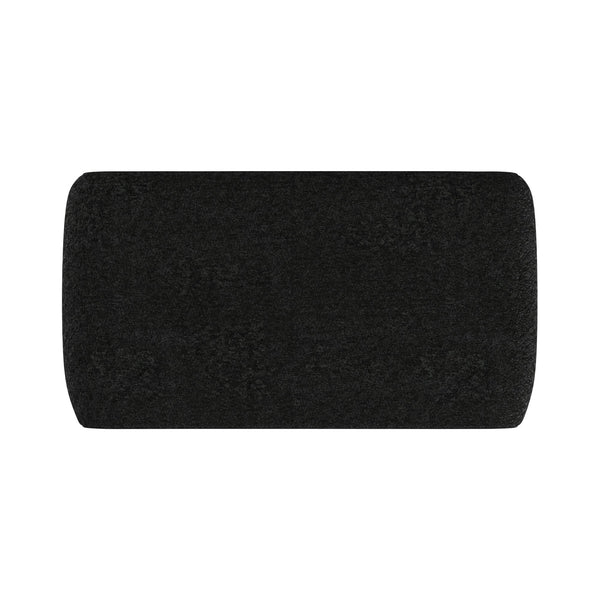 Gainsborough Sculptural Boucle Ottoman Curved Accent Seat for Modern Living Rooms
