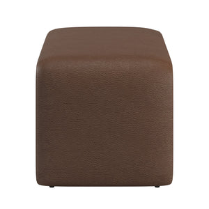 Gainsborough Sculptural Boucle Ottoman Curved Accent Seat for Modern Living Rooms